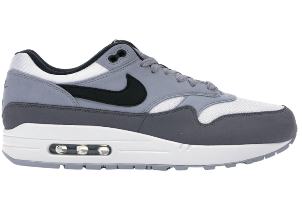 AH8145-101 Nike Air Max 1 "White/Black/Wolf Grey" (Men's)