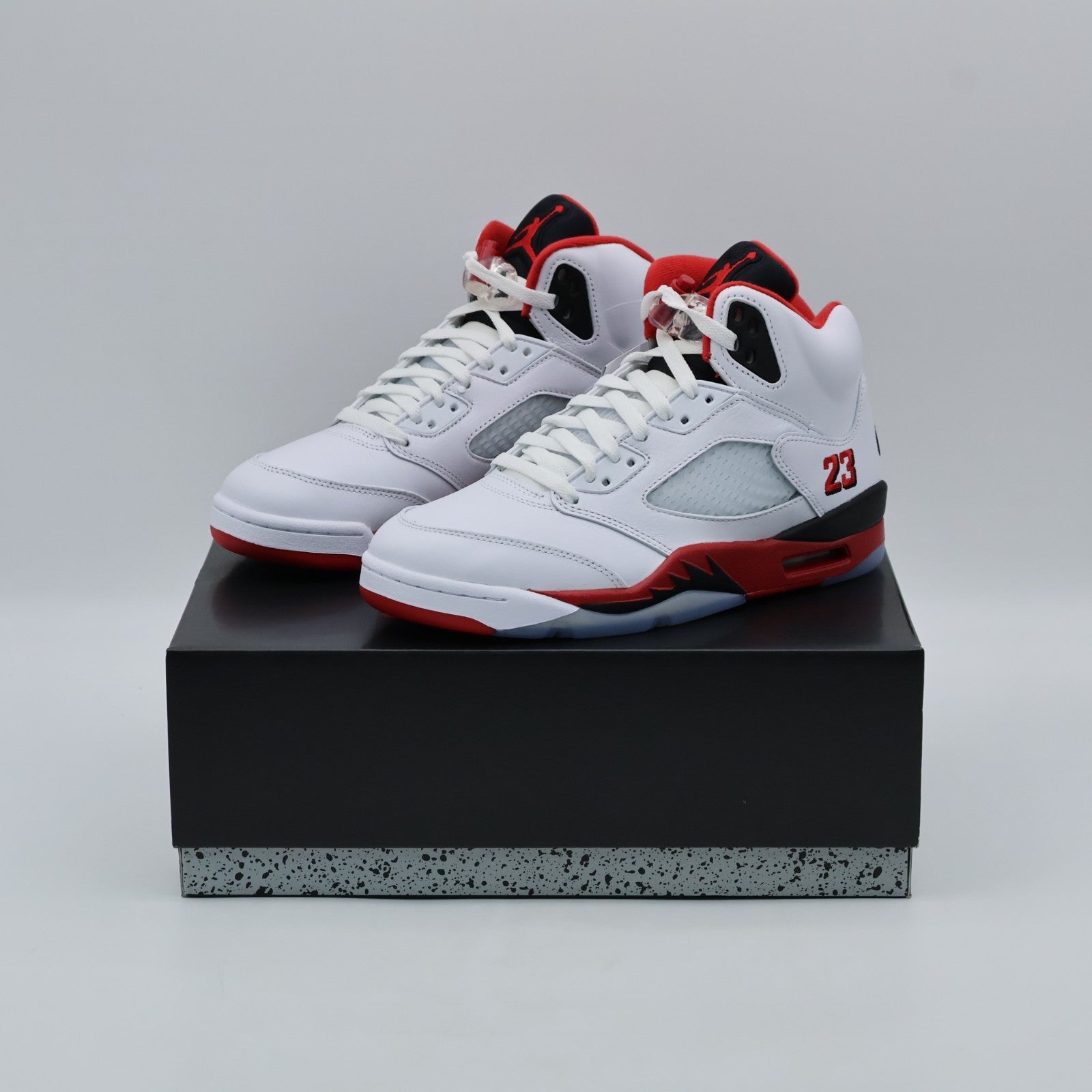 HQ7978-101 Nike Air Jordan 5 Retro OG Fire Red Black Tongue 2025 (Men's)