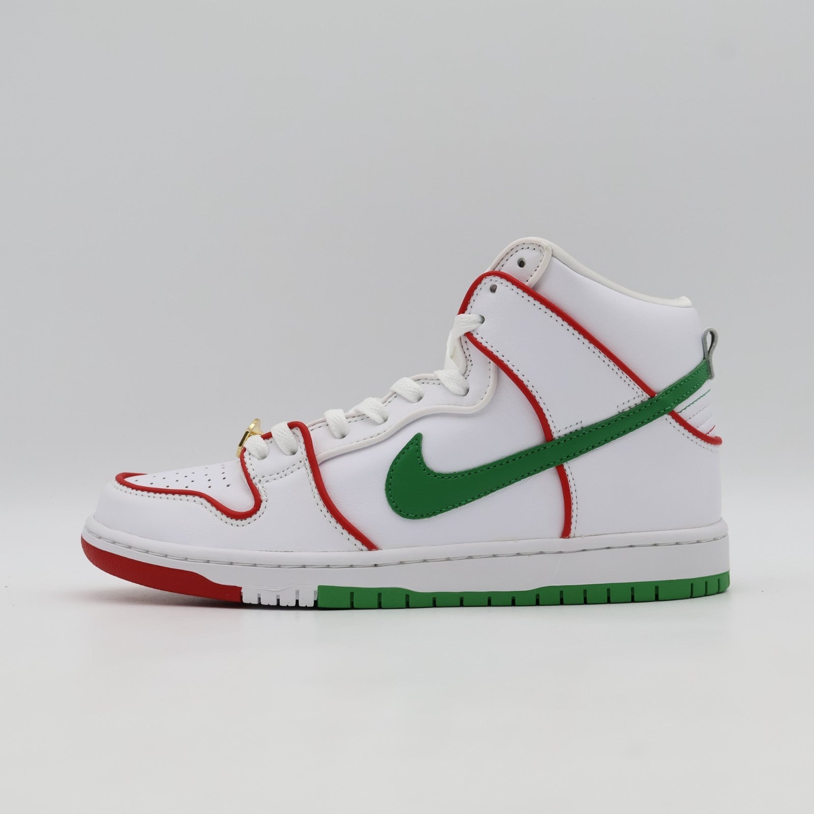CT6680-100 Paul Rodriguez Nike SB Dunk High Mexican Boxing White Red (Men's)