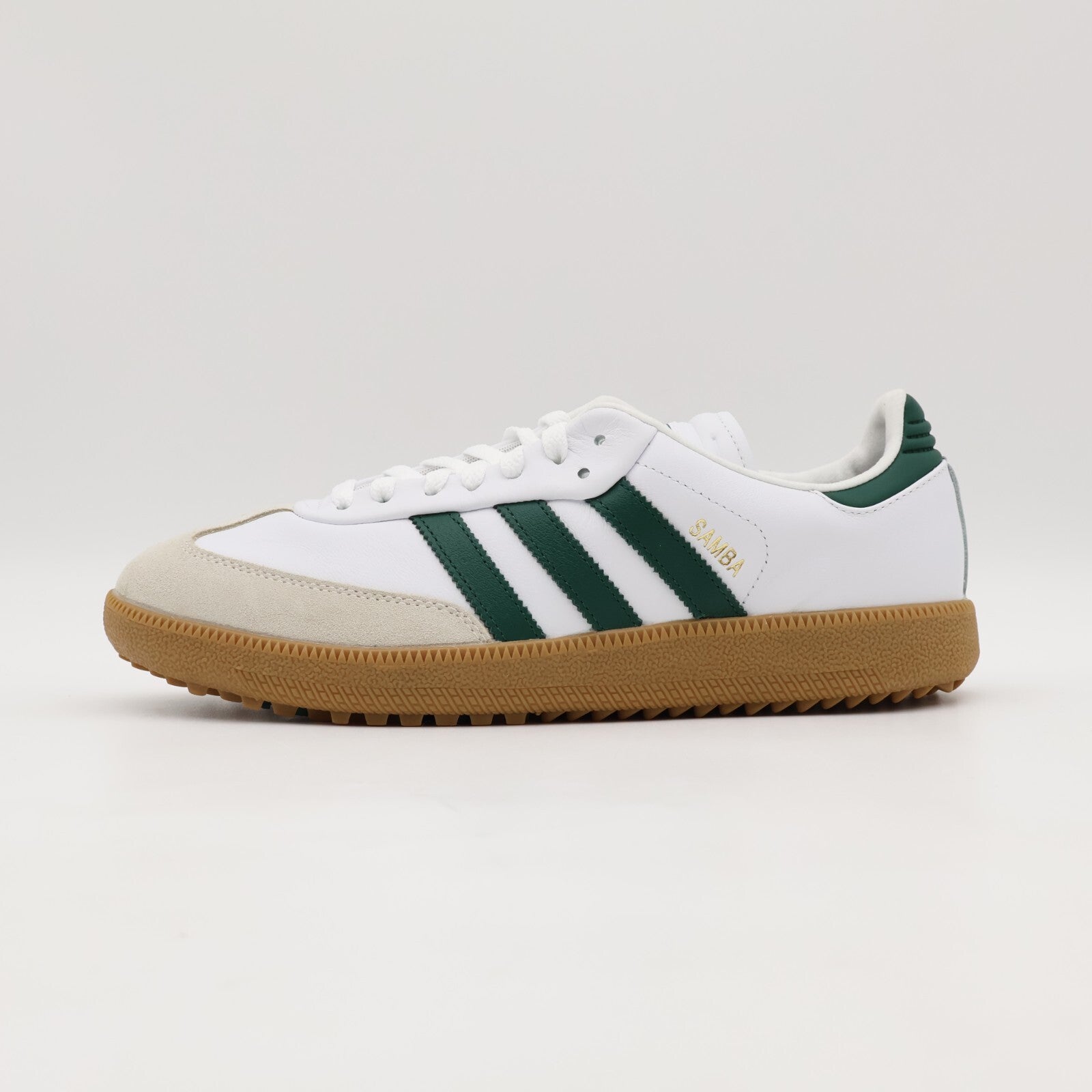 JH6151 adidas Samba Spikeless Golf Cloud White Collegiate Green Gum (Men's)