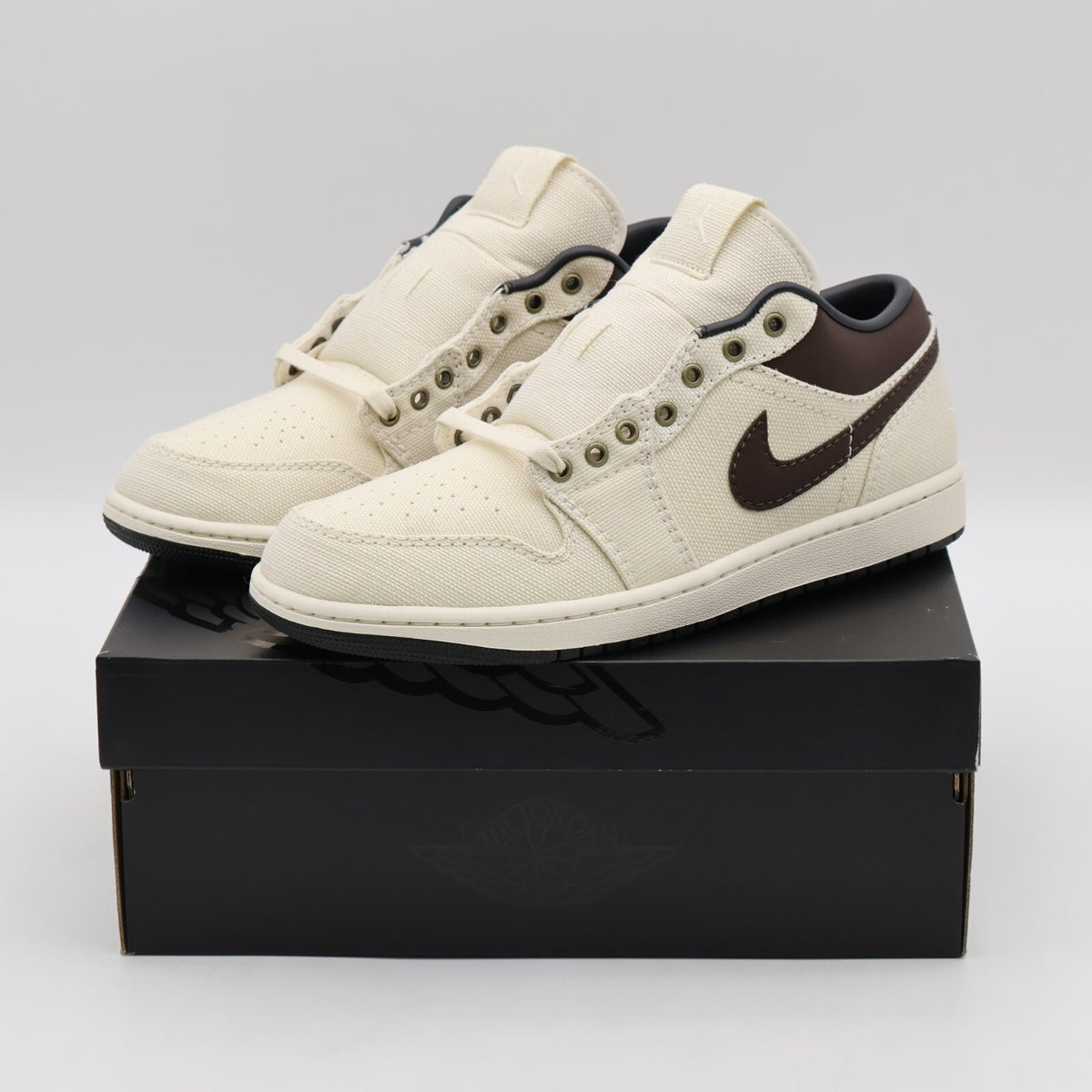 IB8058-110 Nike Air Jordan 1 Low PRM Pale Ivory (Men's)