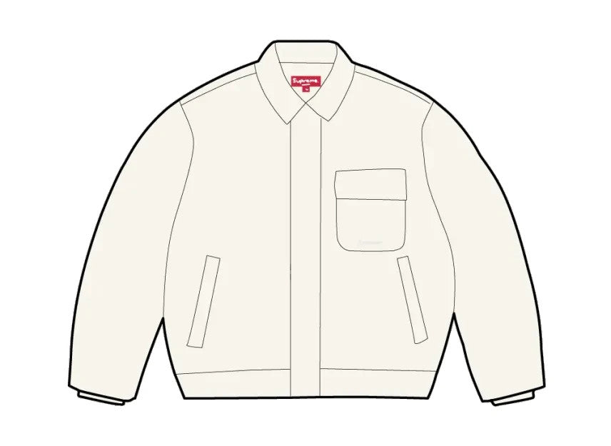 Supreme Cordura Twill Utility Jacket "White"