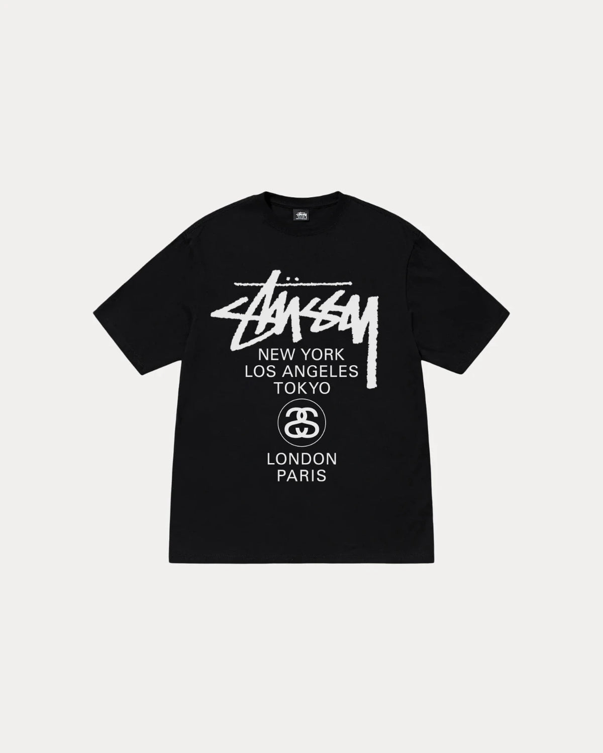 Stussy World Tour Tee Black 25SS 3903962