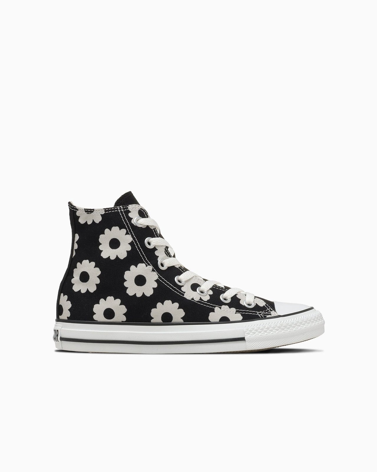 31318120 Converse All Star Flowerprint Hi BlackDark Gray (Women's)