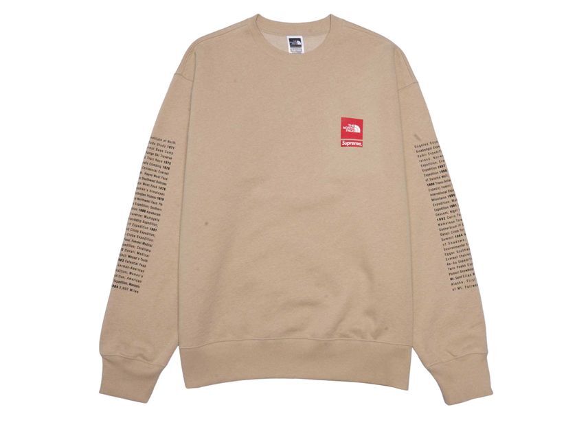 Supreme The North Face Crewneck Khaki