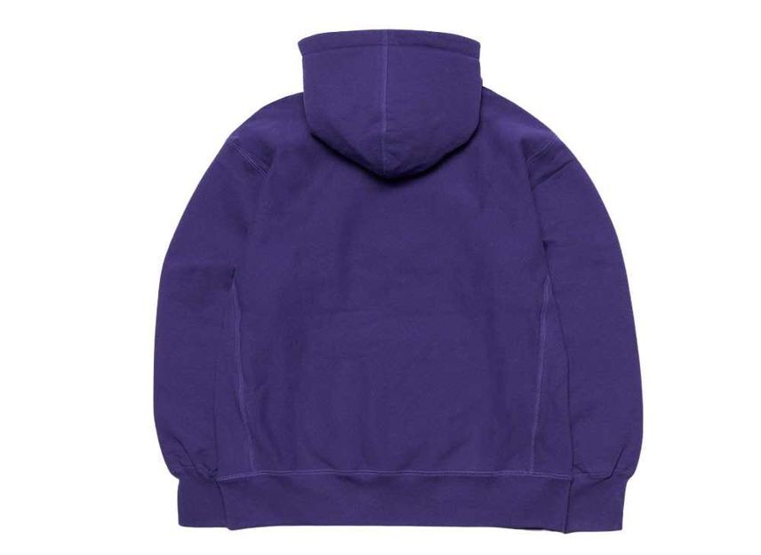 Supreme Cross Box Logo Hooded Sweatshirt Purple