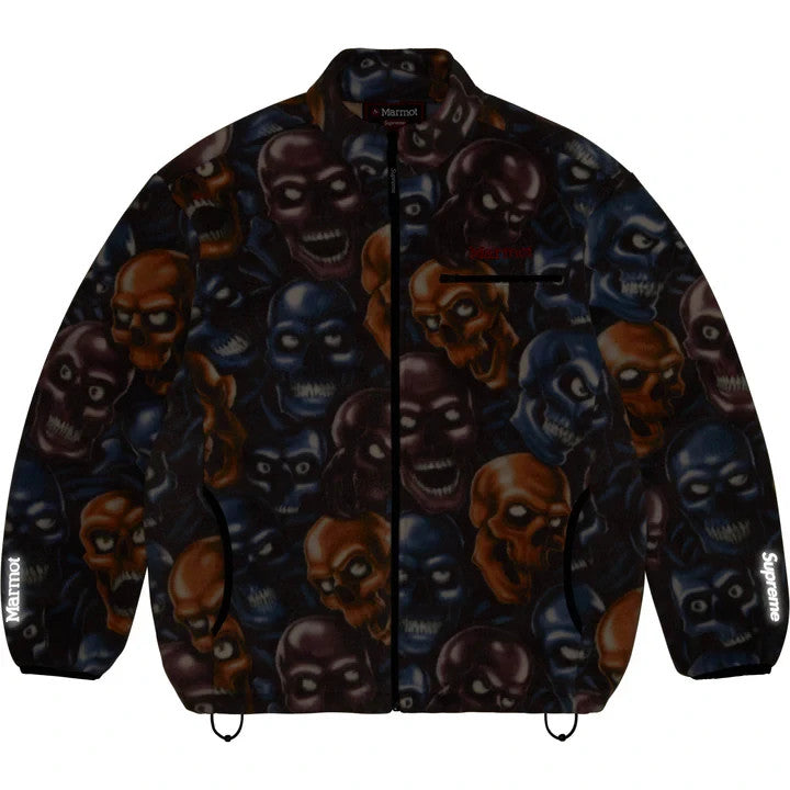 Supreme Marmot Fleece Jacket Skull Pile