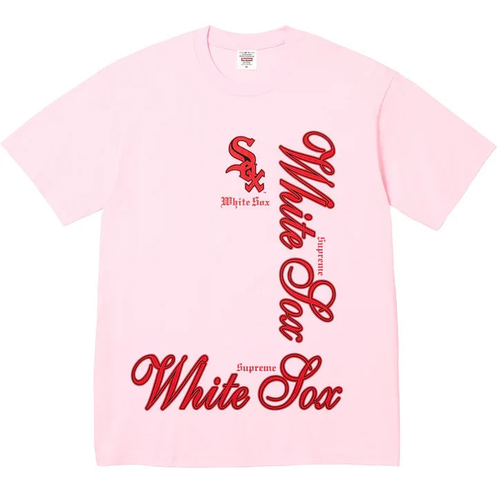 Supreme MLB Teams Tee NY Light Pink