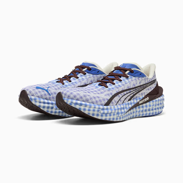 406307-02 Puma Deviate Nitro 4 Check Royal Sapphire PUMA White (Men's)