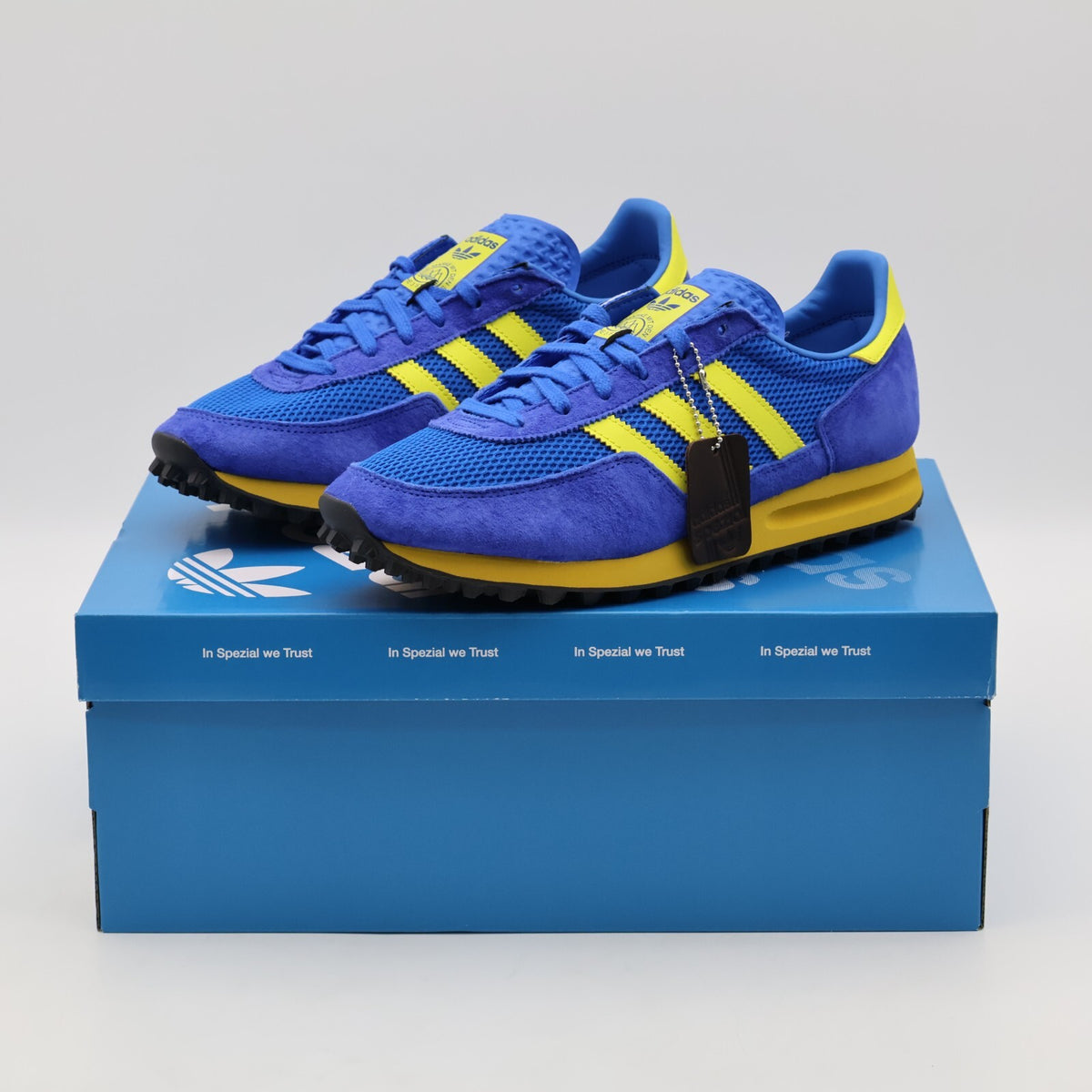 JS3061 adidas Originals TRX Mesh Spezial Hi-Res Blue Shock Yellow Glow Blue (Men