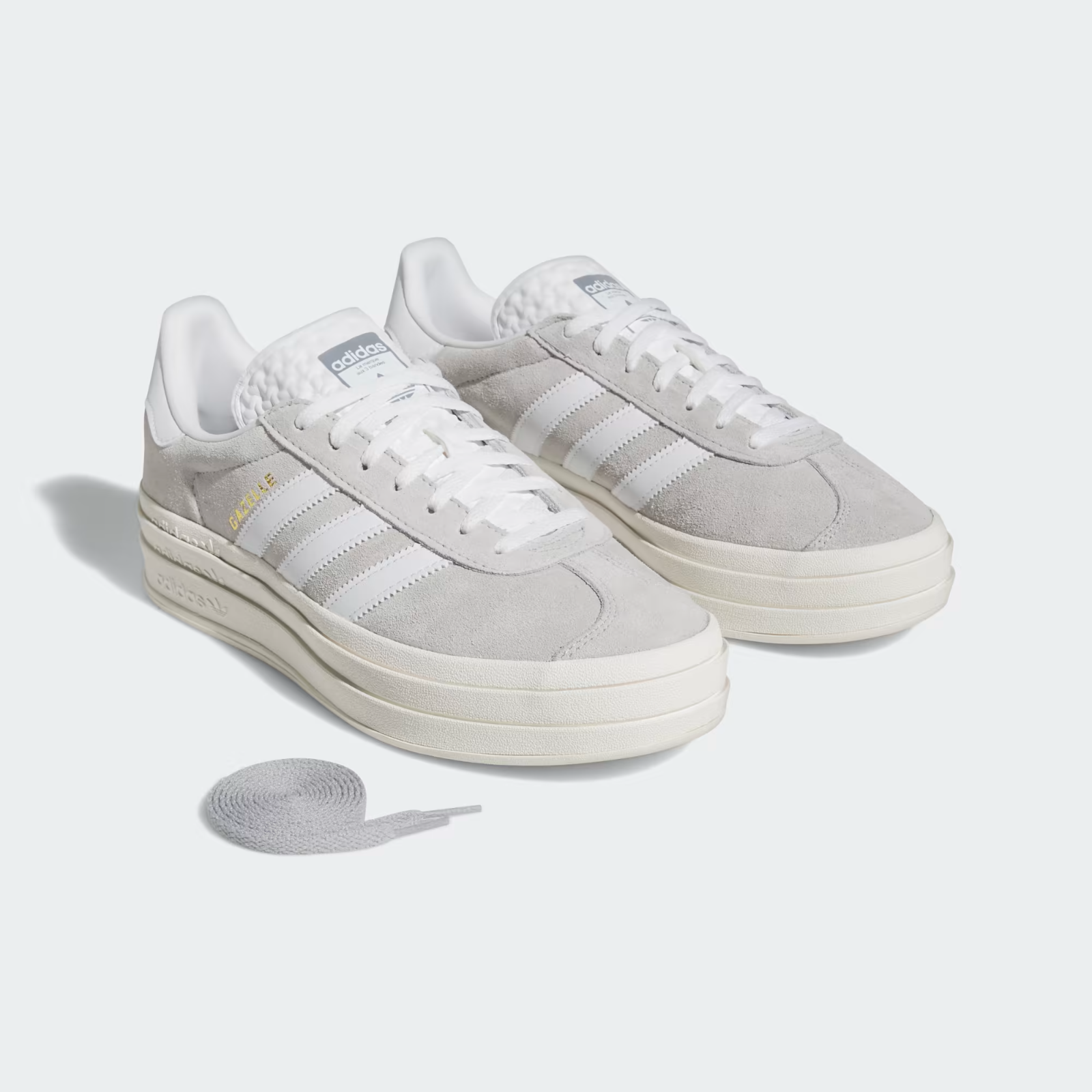 HQ6893 adidas Originals Gazelle Bold Gray Two Footwear White Core (Women's)