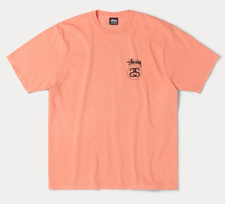 Stussy Stock Link Tee Pigment Dyed Sherbert