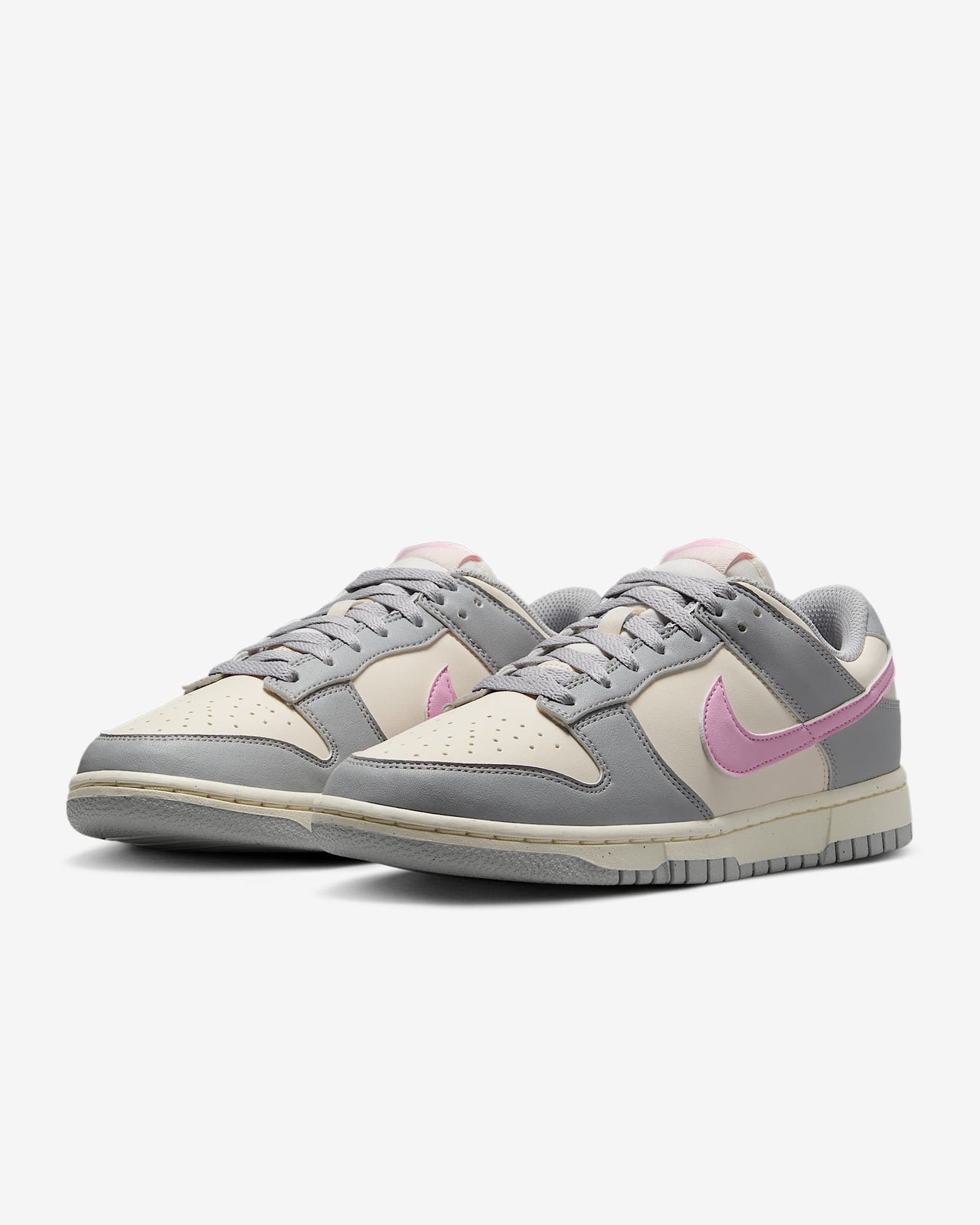DD1873-002 Nike Dunk Low Next Nature Light Smoke Grey Pink Rise (Women's)