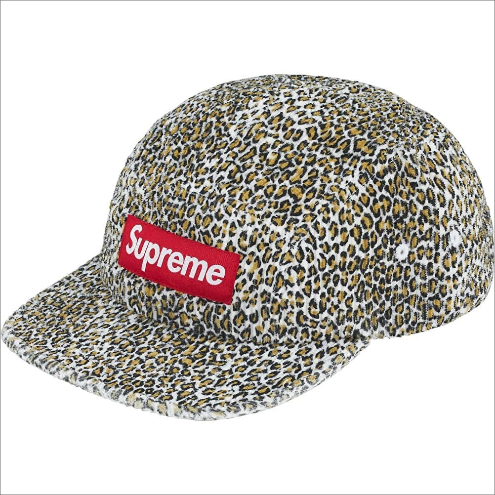 Supreme Corduroy Camp Cap Leopard