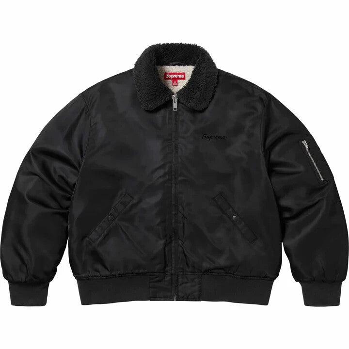 Supreme AOI Nylon Bomber Jacket Black