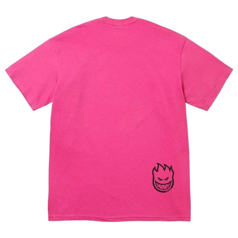 Supreme x Spitfire Flag Tee Fuchsia