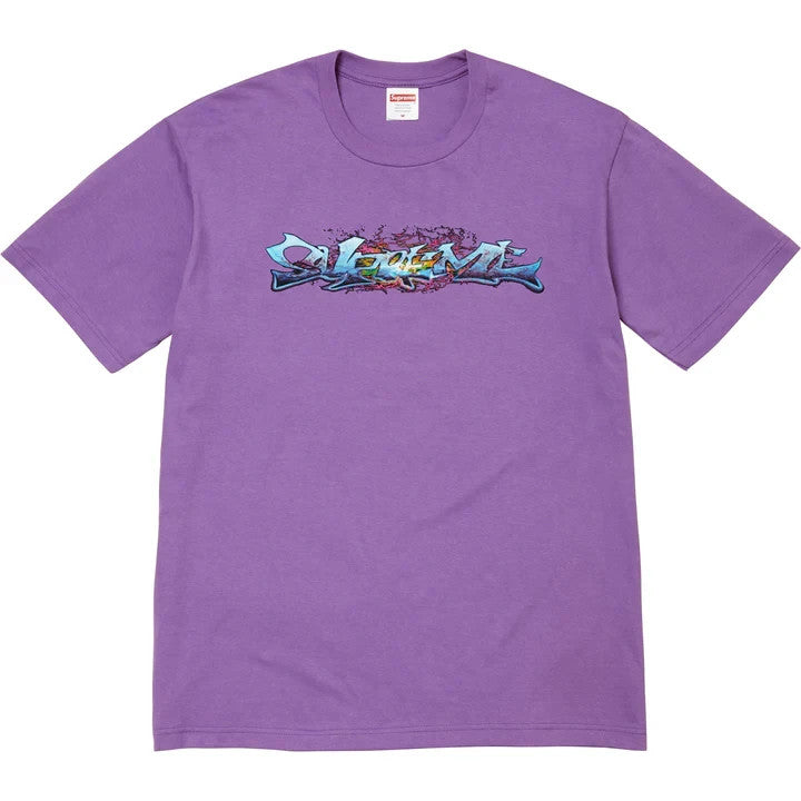 Supreme Tag Tee Purple