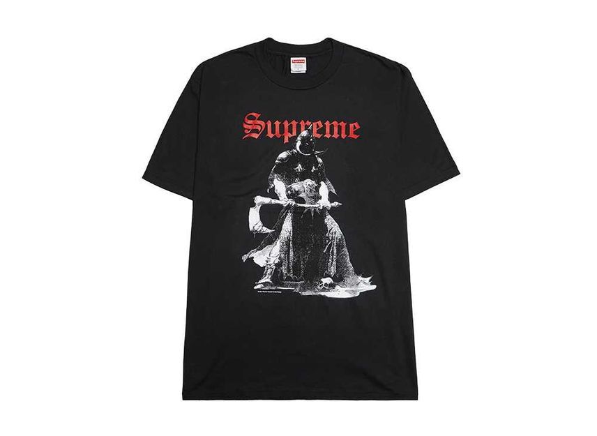 Supreme Frank Frazetta Destruction Tee Black
