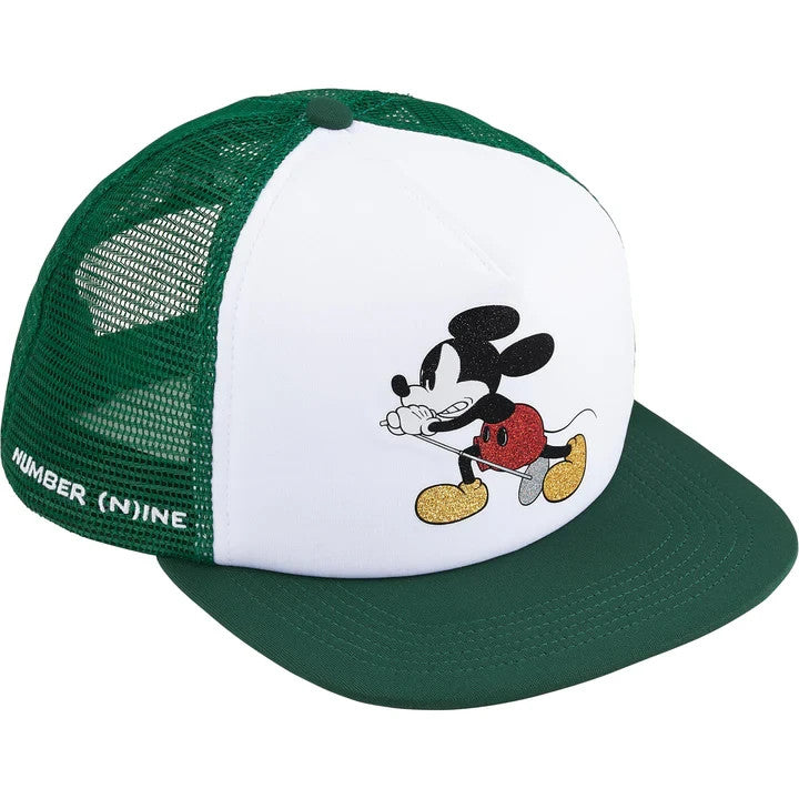 Supreme Number (N)ine Mickey Mouse Mesh Back 5-Panel Green