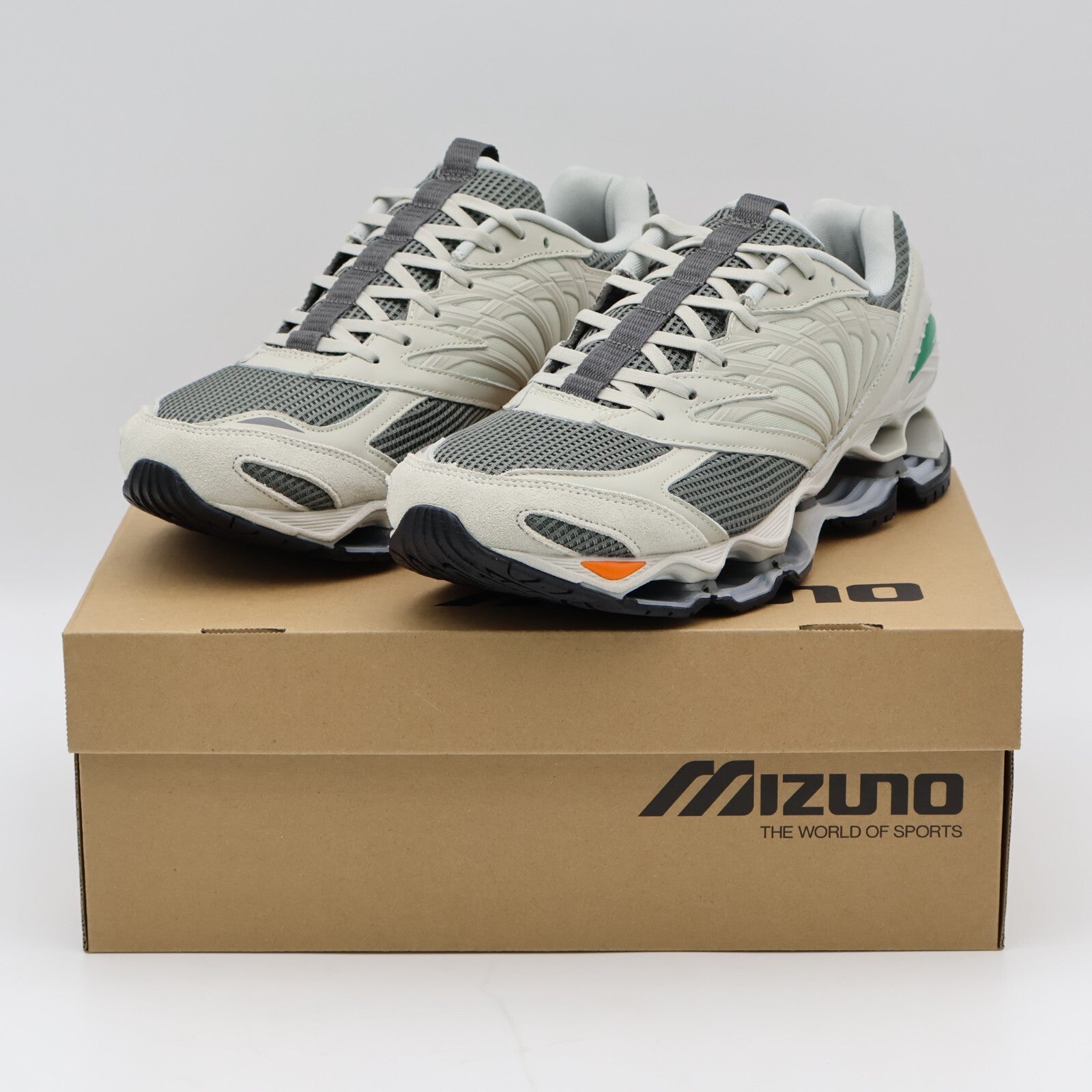 D1GD242701 Graphpaper Mizuno Wave Prophecy LS Gray Light Gray Orange (Men's)