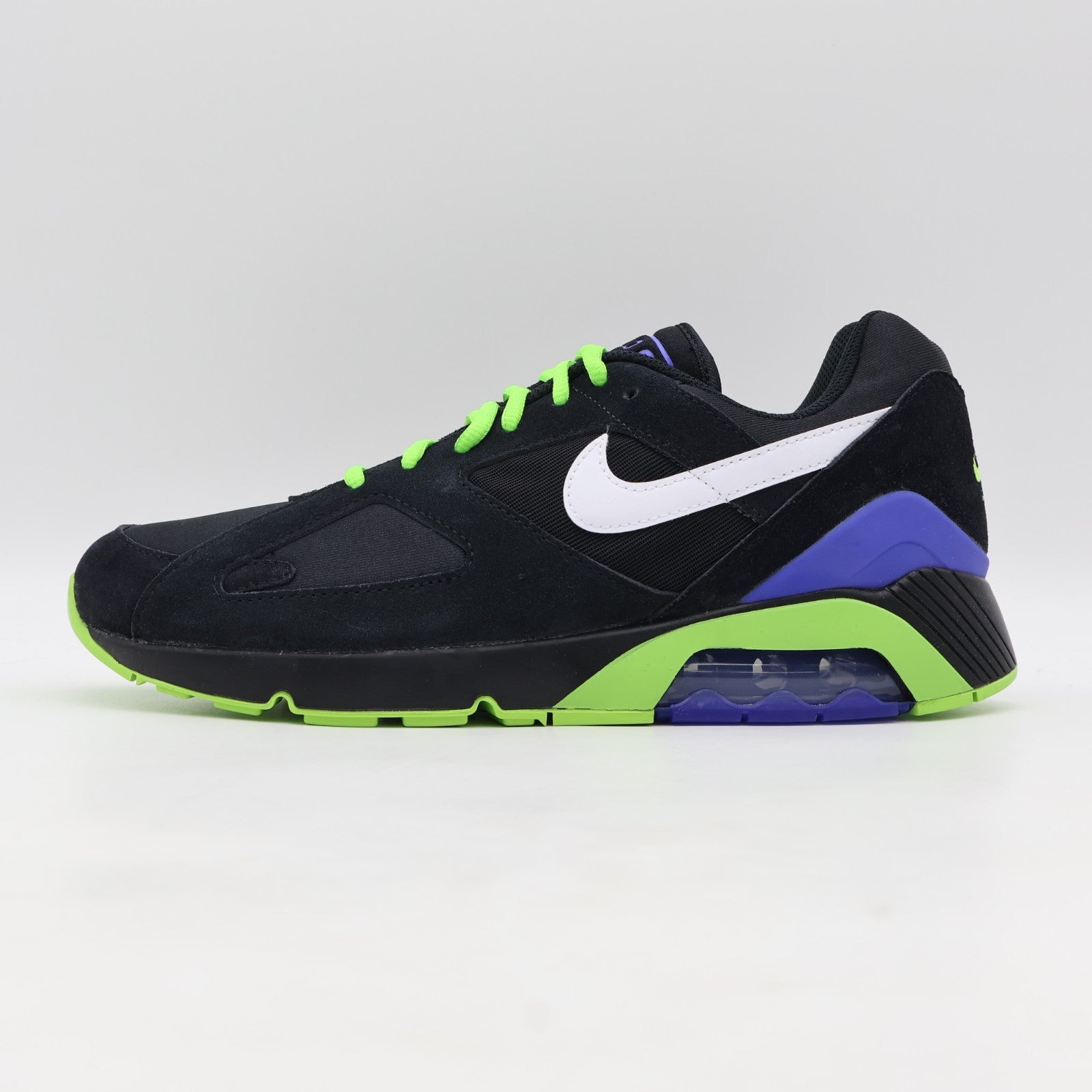 FZ3058-001 Nike Air Max 180 Black White Action Green (Men's)