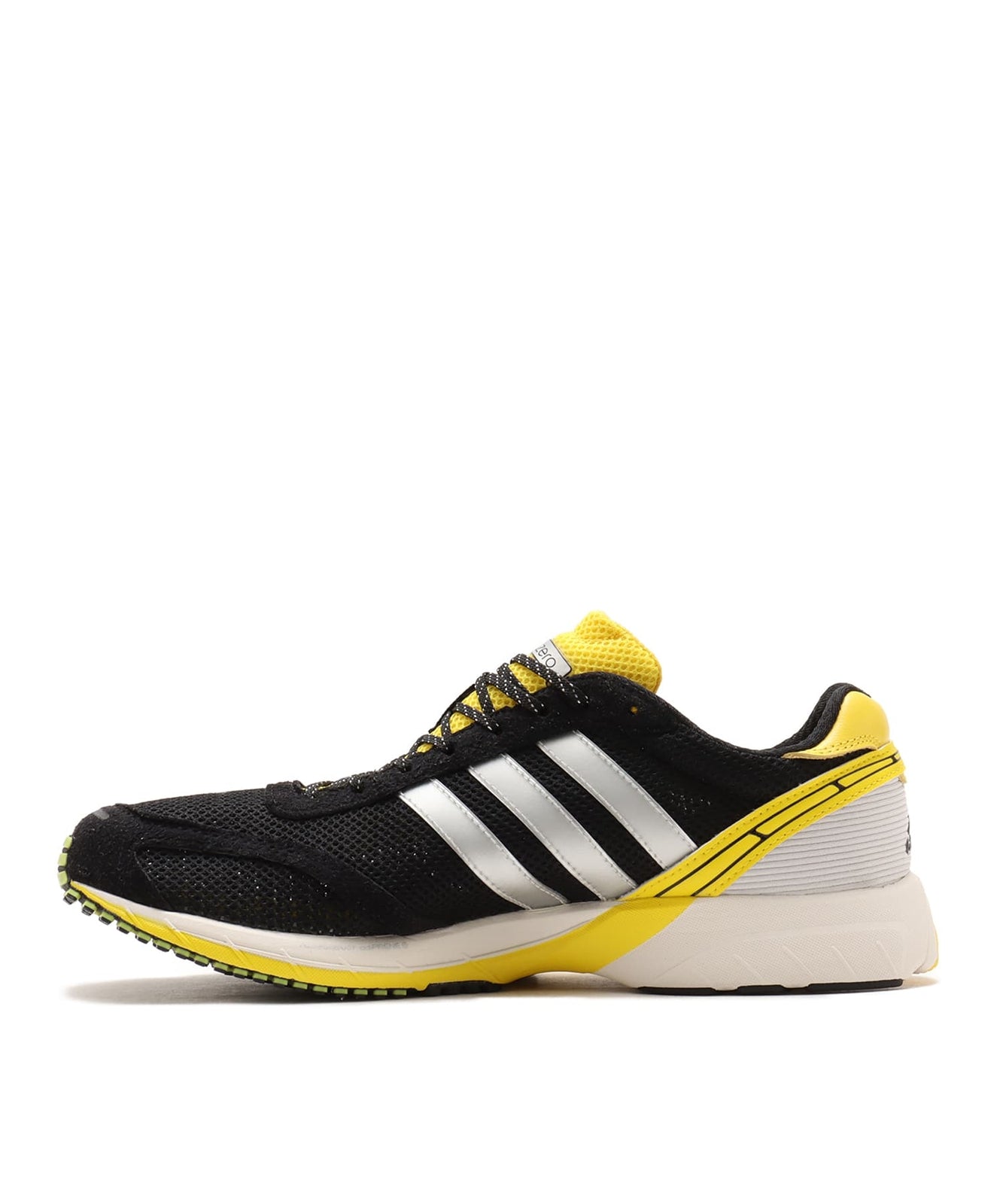 JP7635 adidas Adizero Adios OG Core Black Silver Metallic Yellow (Women's)
