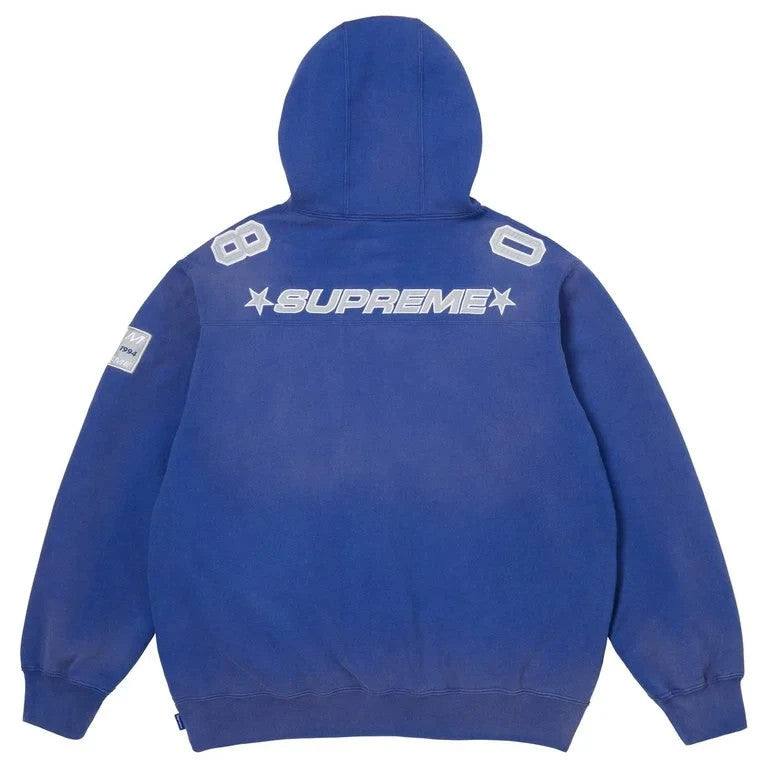 Supreme Football Jersey Hooded Sweatshirt Royal