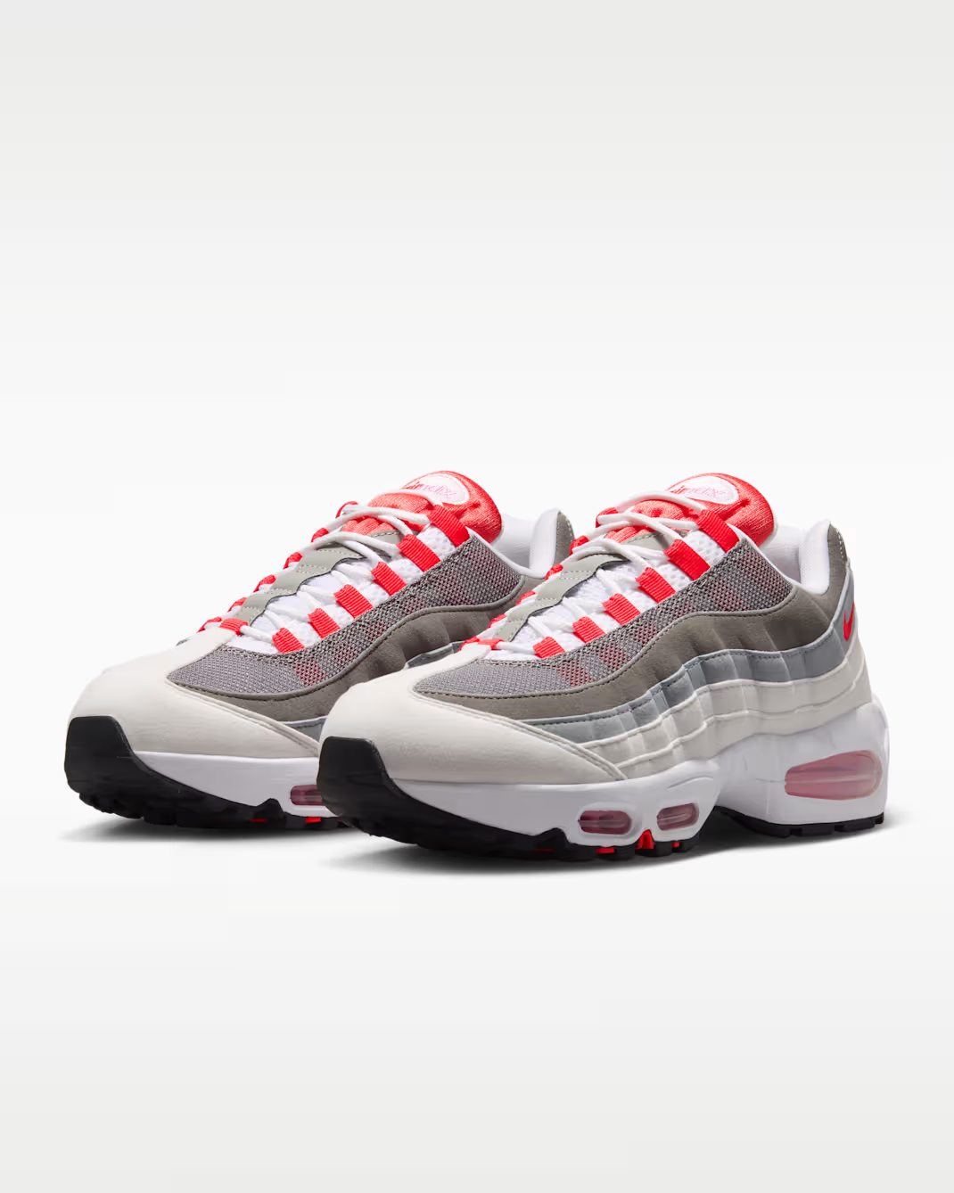 HJ5996-101 Nike Air Max 95 Big Bubble "White/Light Crimson" (Women's)