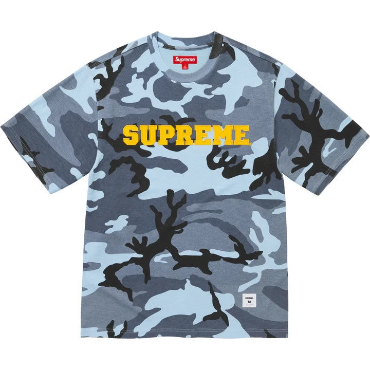 Supreme Collegiate Applique S/S Top Blue Camo