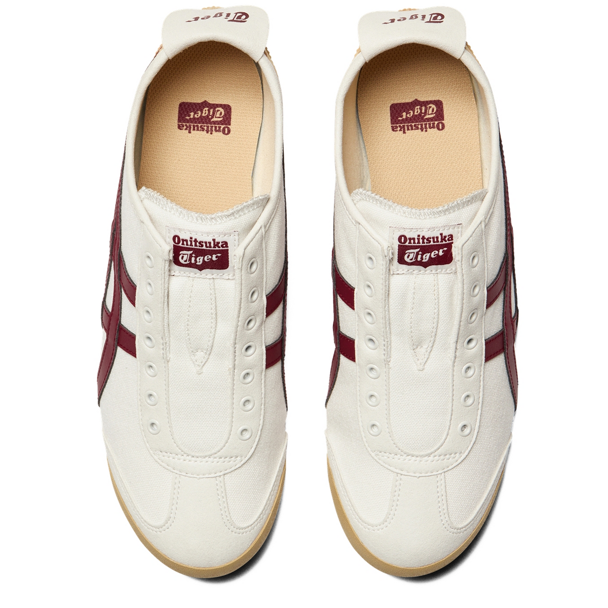 1183A360-131 Onitsuka Tiger Mexico 66 Slip-On Off WhiteBeet Juice (Men's)