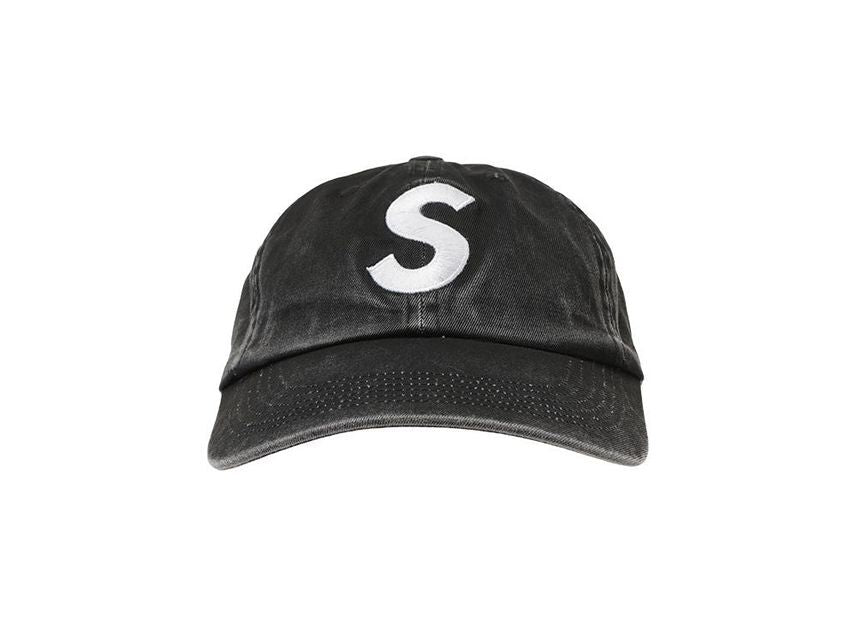 Supreme Pigment Coated S Logo 6-Panel Black