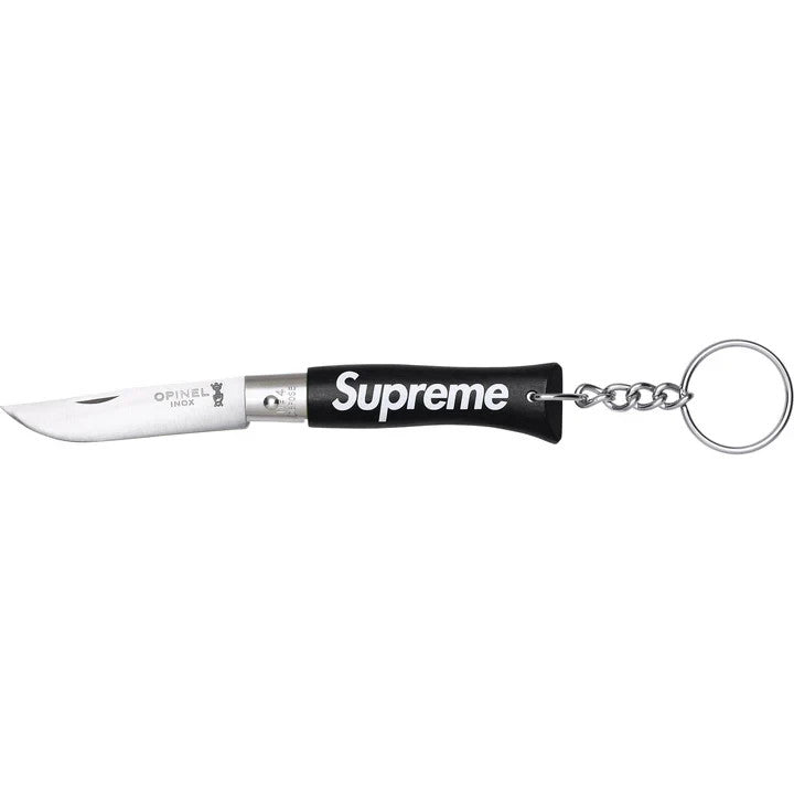 Supreme Opinel No. 4 Knife Keychain Black