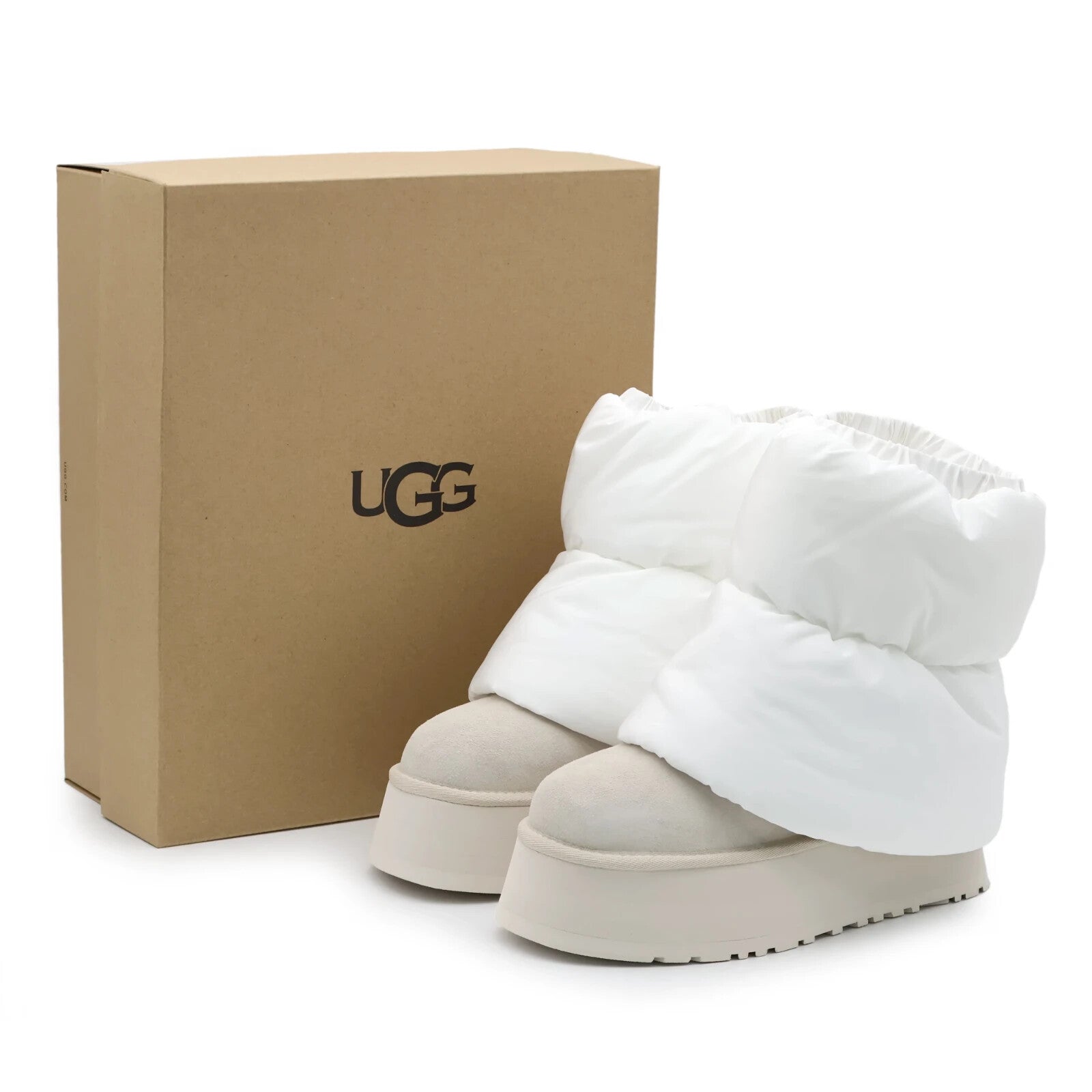 1158275-WCRM UGG Women's Classic Mini Dipper Puffer White Ceramic (Women's)