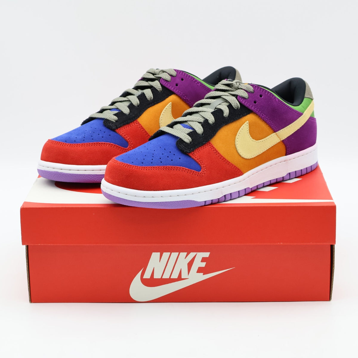 CT5050-500 Nike Dunk Low SP Viotech Crazy Rainbow Red Orange Purple (Men's)