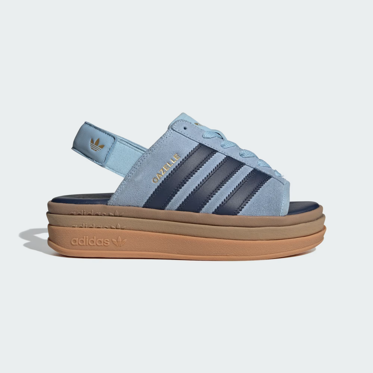 KI8583 adidas Gazelle Bold Sandal Clear Sky Night Indigo (Women's)