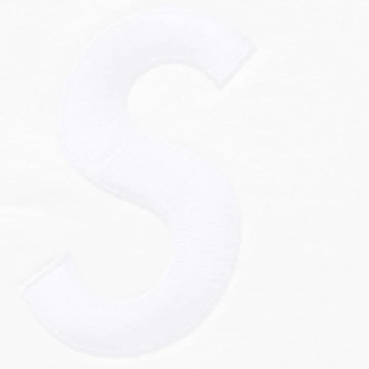 Supreme S Logo Zip Up Hooded Sweatshirt (25FW) White