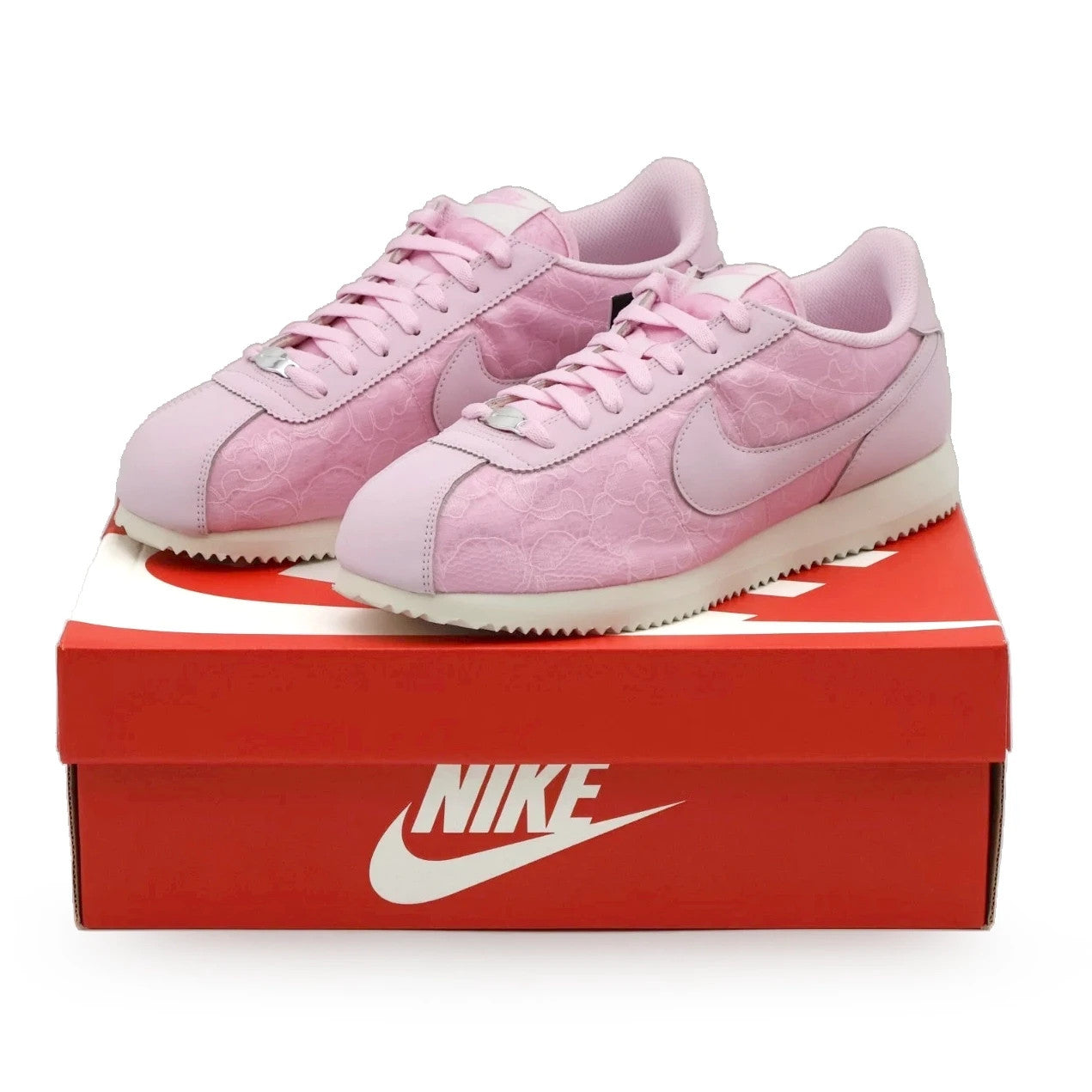 HM8286-600 Nike Cortez Pink Foam Soft Pearl Summit White (Women's)