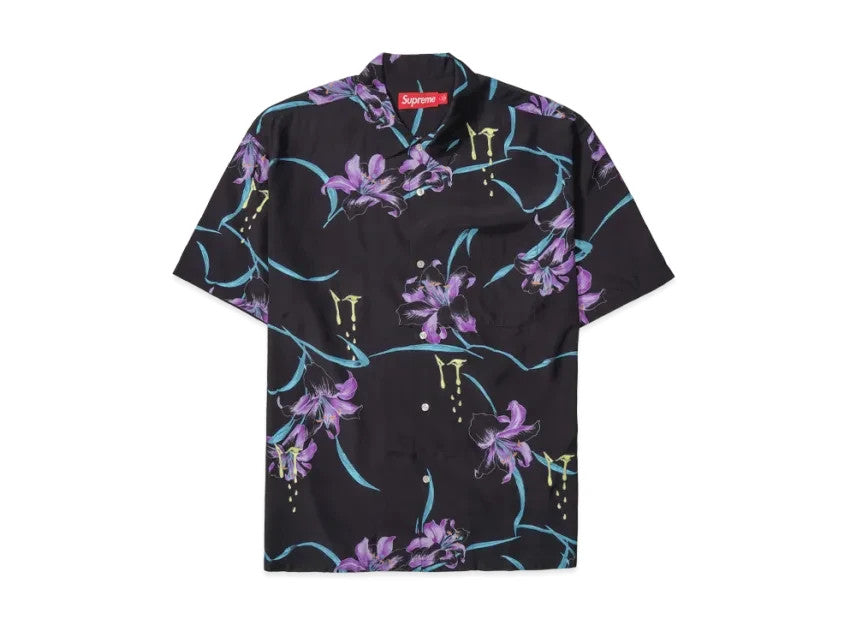 Supreme AOI Lilies S/S Shirt "Black"