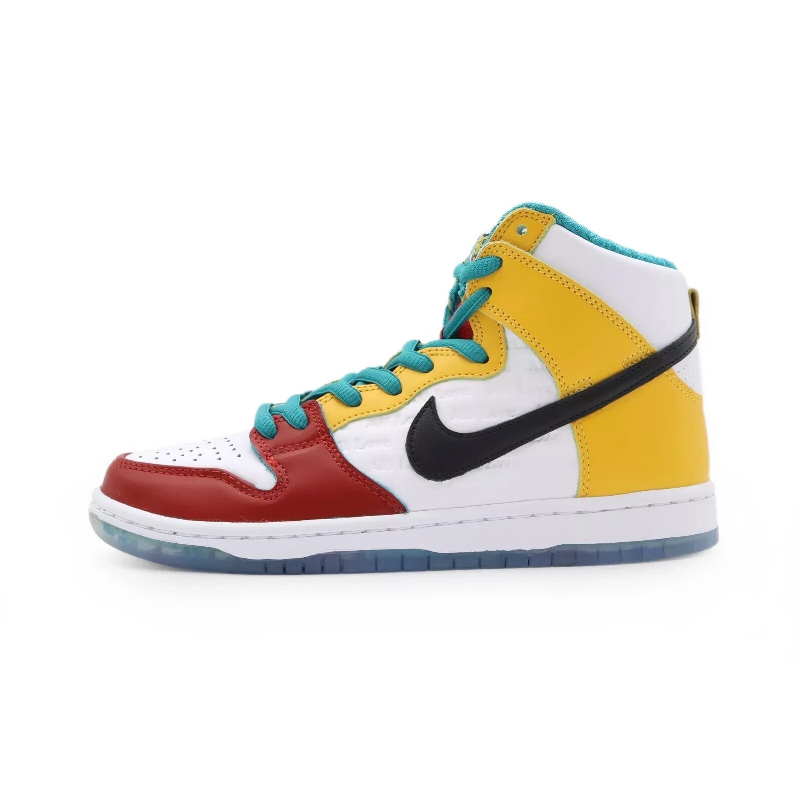 DH7778-100 Nike SB Dunk High Pro froSkate All Love White Metallic (Men's)