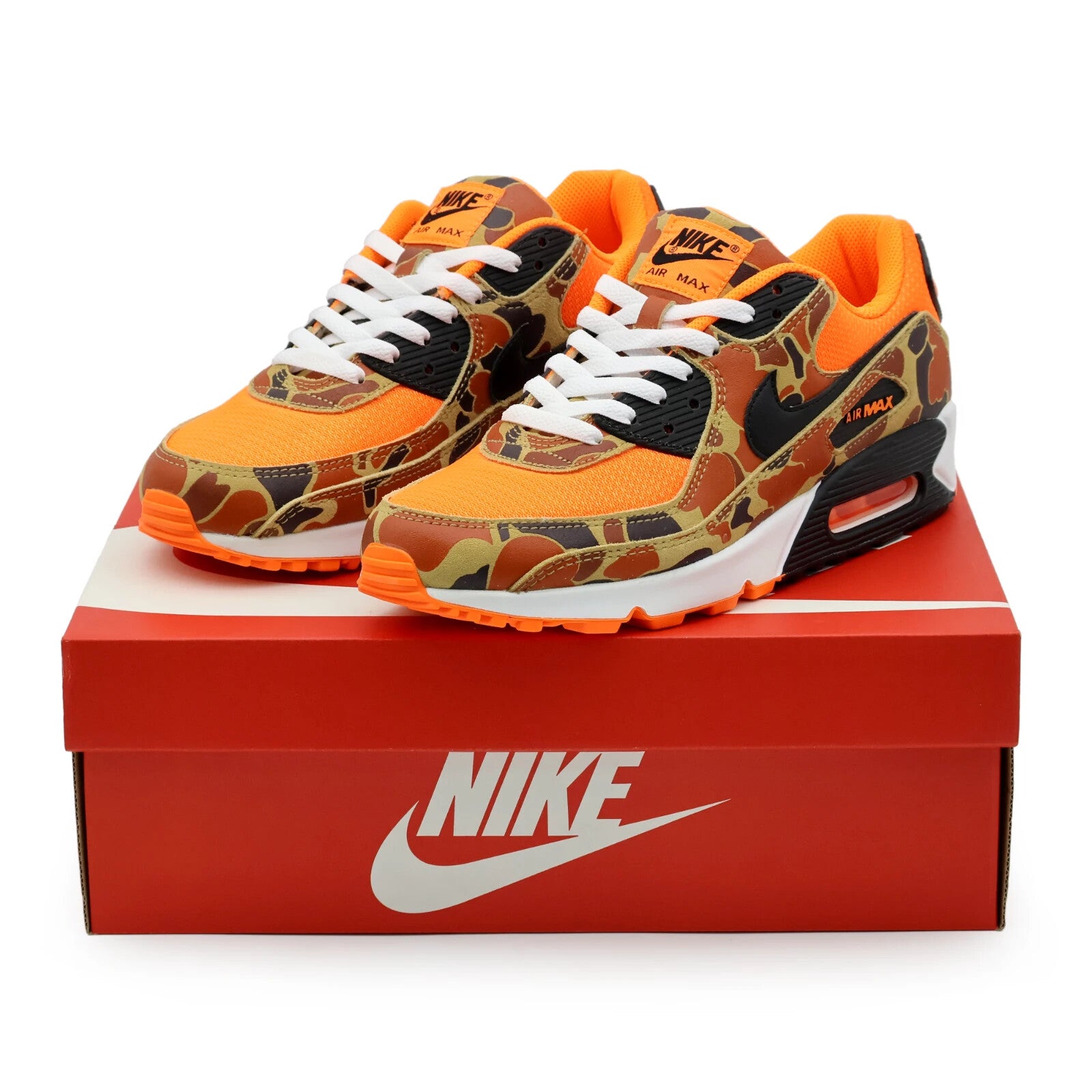 CW4039-800 Nike Air Max 90 Total Orange Duck Camo Black (Men's)