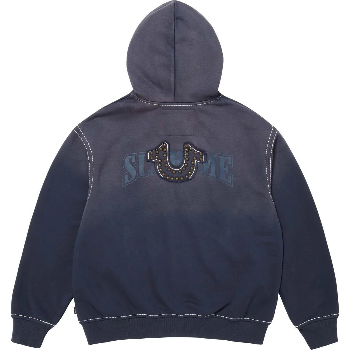 Supreme True Religion Zip Up Hooded Sweatshirt Navy