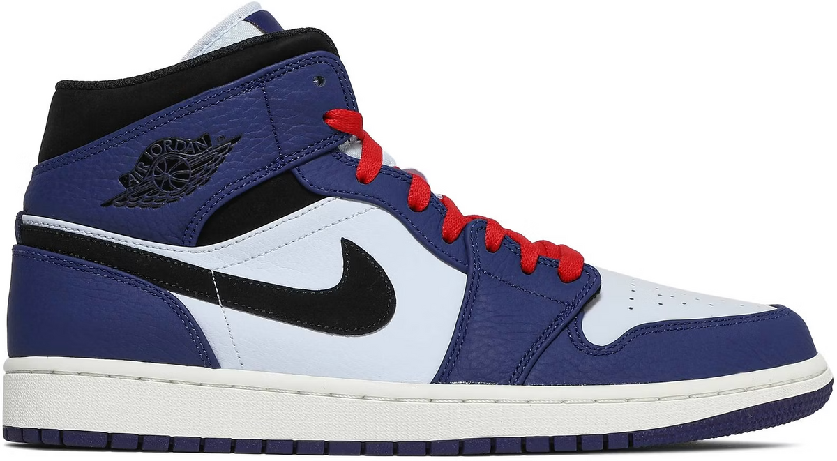 852542-400 Nike Air Jordan 1 Mid "Deep Royal Blue" (Men's)