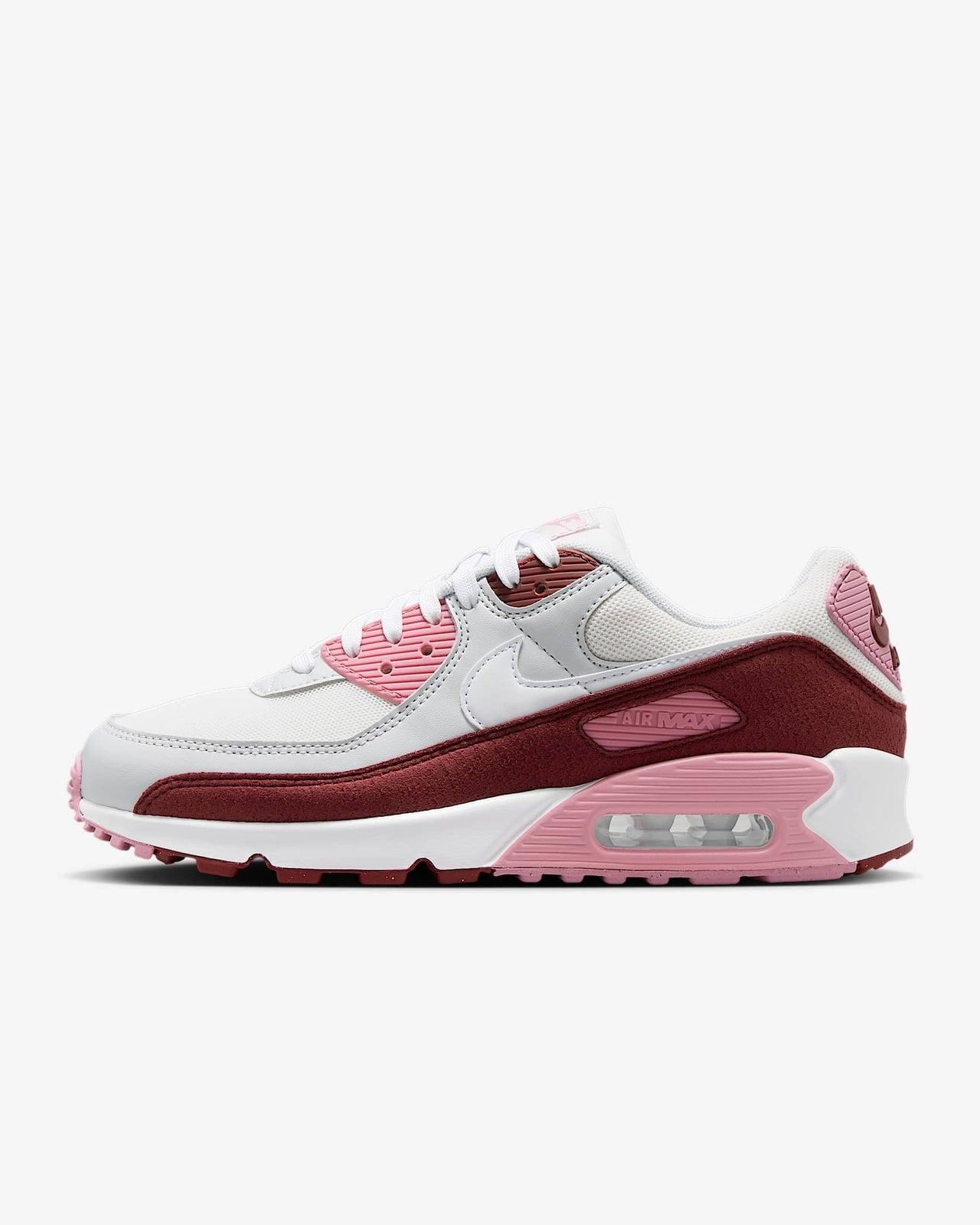 HM9451-600 Nike Air Max 90 SE Dark Team Red Platinum Tint Pure Platinum (Women's