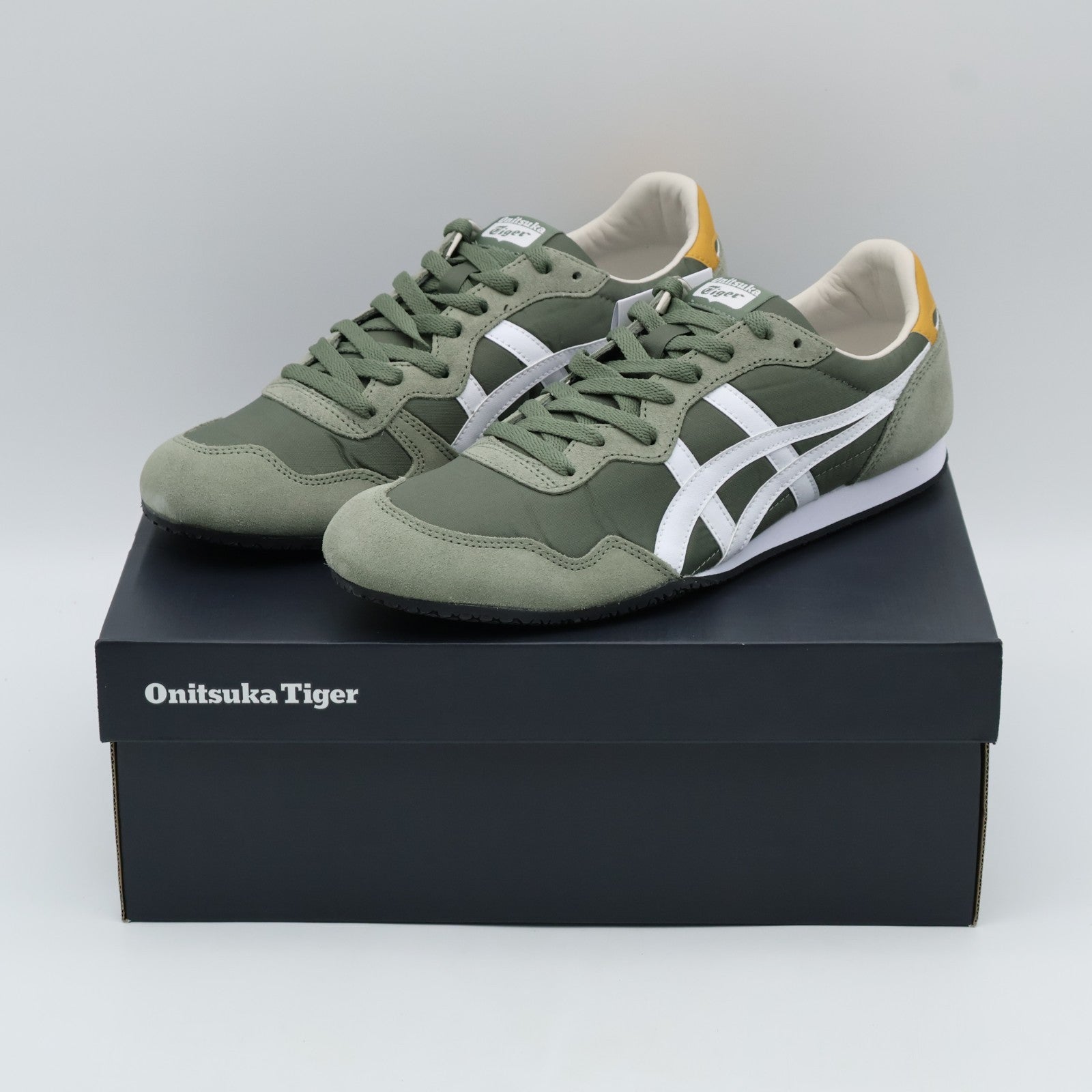 1183B400-304 Onitsuka Tiger SERRANO BURNT OLIVE WHITE (Men's)