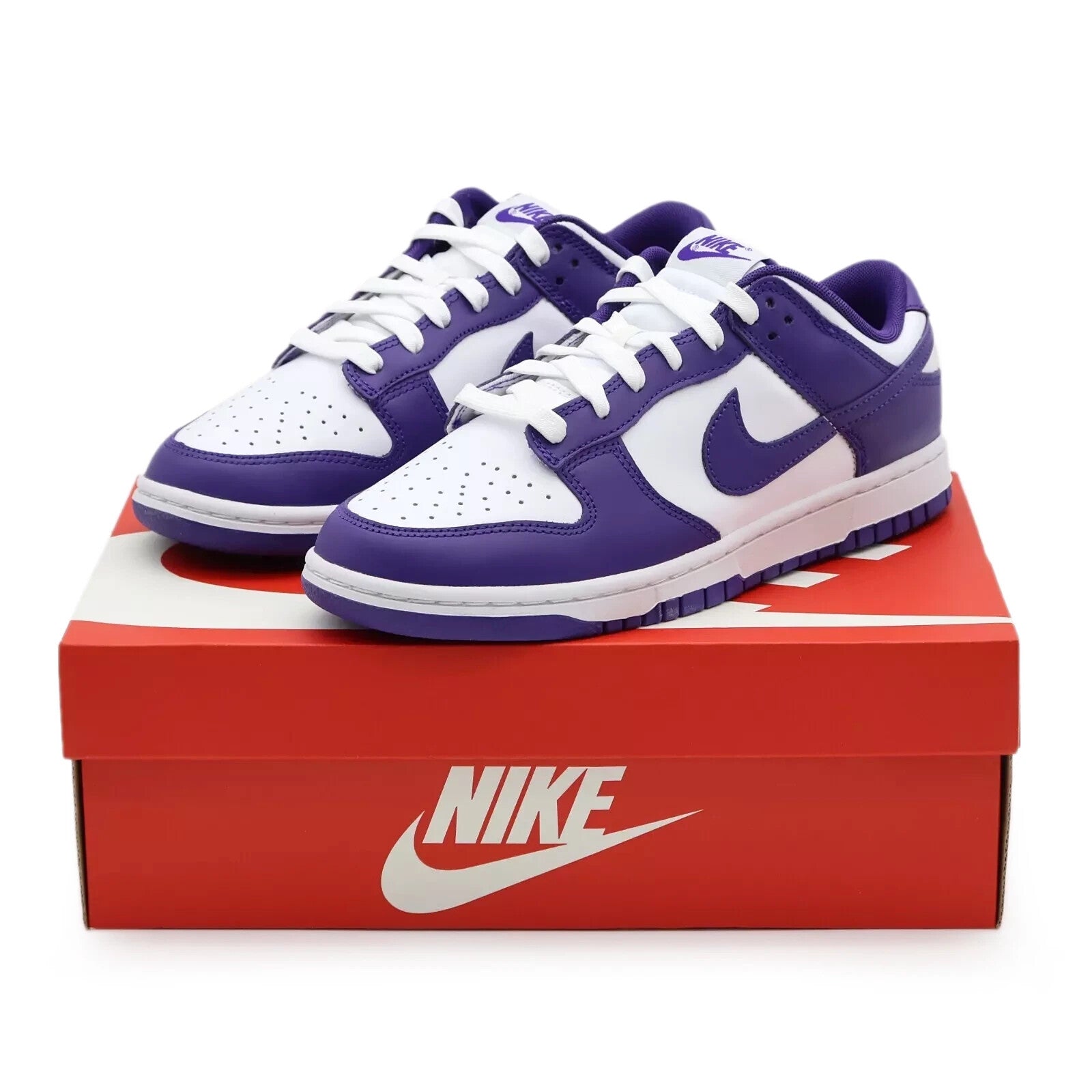 DD1391-104 Nike Dunk Low Championship Court Purple White (Men's)