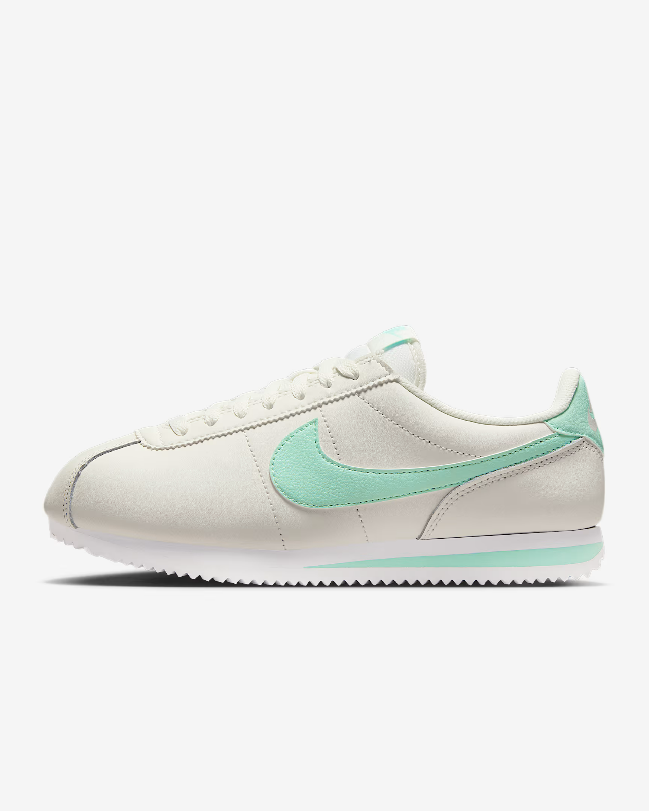 DN1791-113 Nike Women's Cortez Leather Sail White Mint Foam (Women's)
