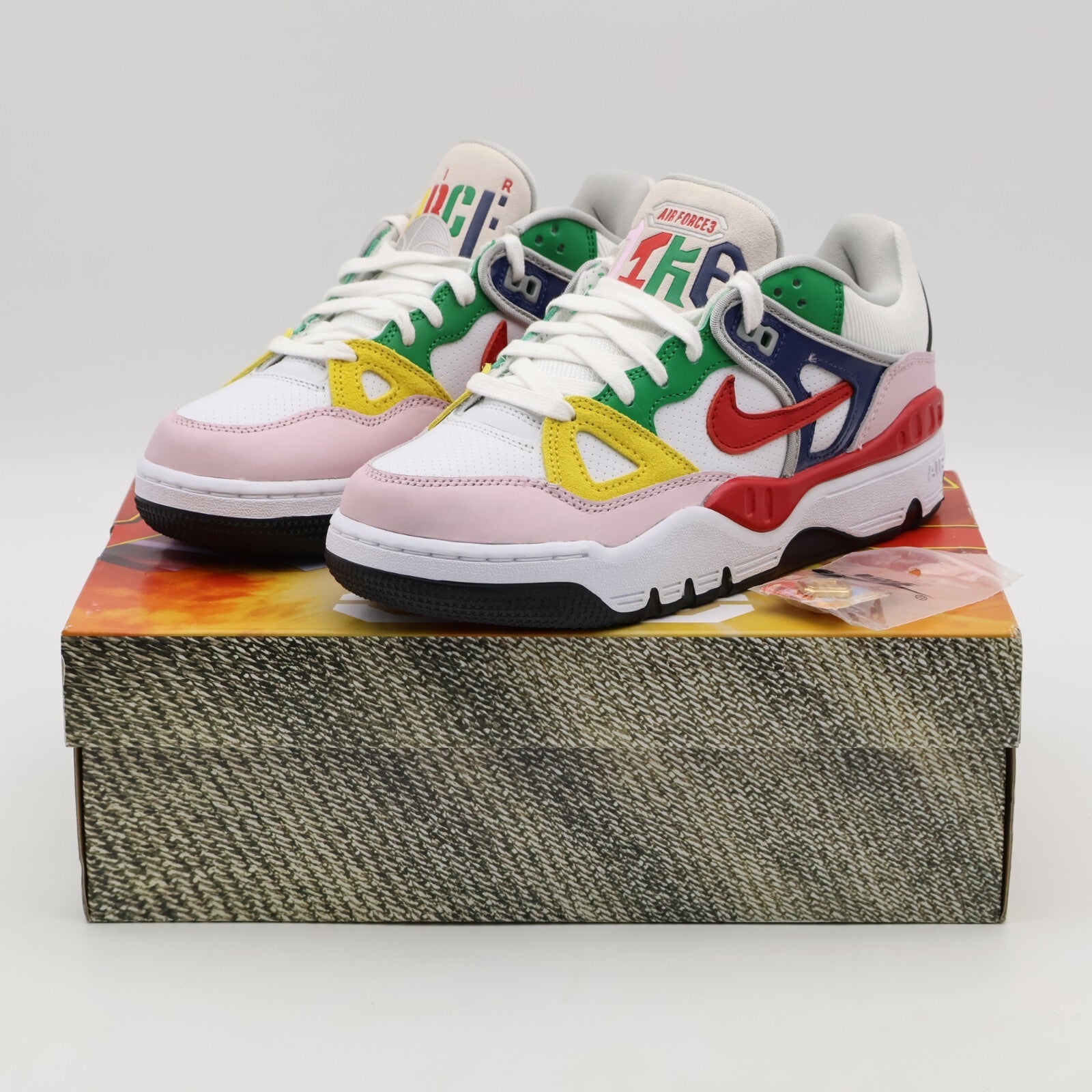 HQ7534-100 NIGO Nike Air Force 3 Low SP White Heel Logo OGIN (Men's)