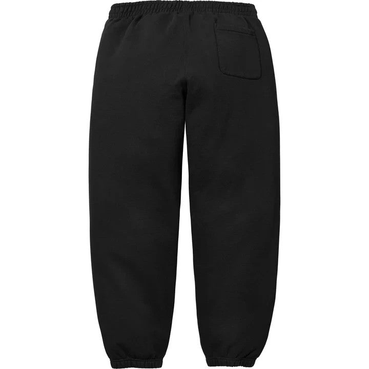 Supreme Satin Applique Sweatpant Black
