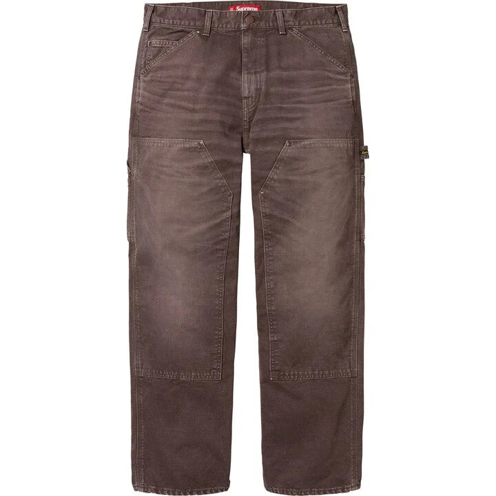 Supreme Worn Double Knee Painter Pant Brown