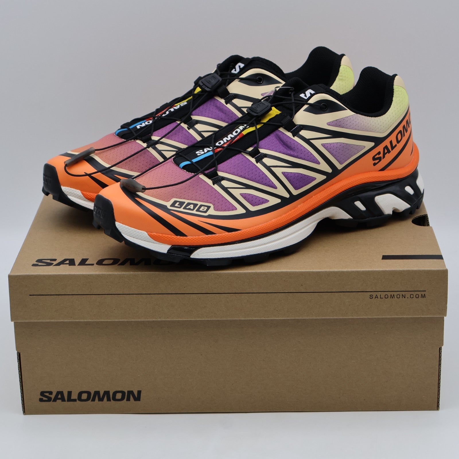 L49154300 Salomon XT-6 BLACK ALMOND CREAM DRAGON FIRE (Men's)